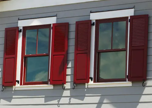 Louver Raised Window shutters